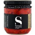 Red ‘Piquillo’ Pepper Strips in Oil and Garlic - Serrano (350 g)